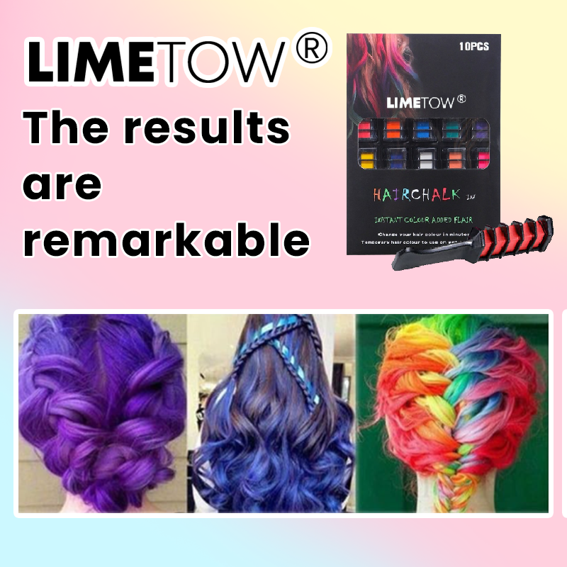 LIMETOW® Festive Hair Chalk Combs