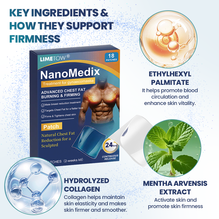 LIMETOW® Nanomedix Gynecomastia Chest Fat Burning & Firming Patch