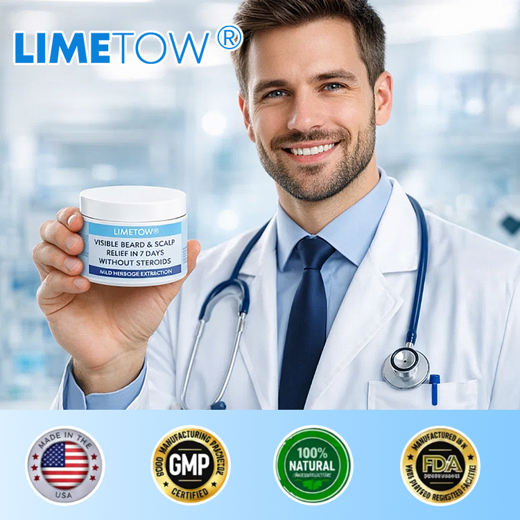LIMETOW® Visible Beard & Scalp Relief in 7 Days Without Steroids