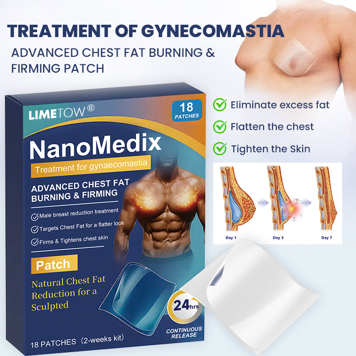 LIMETOW® Nanomedix Gynecomastia Chest Fat Burning & Firming Patch