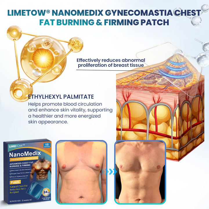 LIMETOW® Nanomedix Gynecomastia Chest Fat Burning & Firming Patch