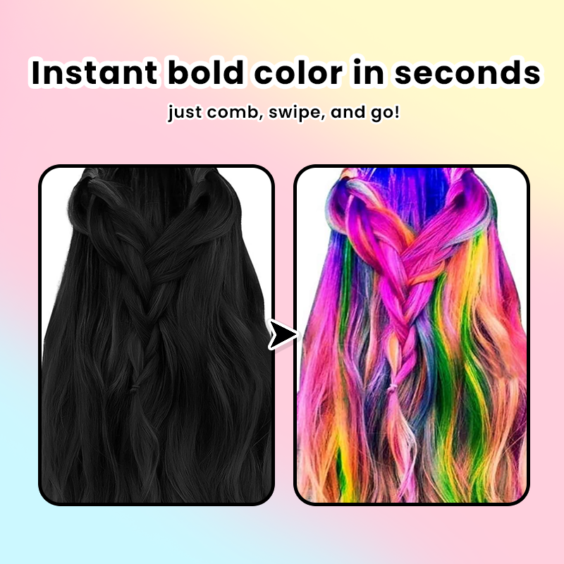 LIMETOW® Festive Hair Chalk Combs