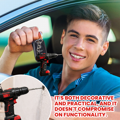 LIMETOW® Mini Drill Keychain – Compact Power with Industrial Charm!