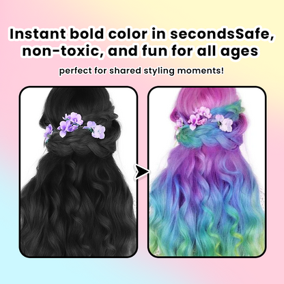 LIMETOW® Festive Hair Chalk Combs