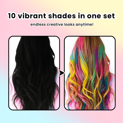 LIMETOW® Festive Hair Chalk Combs