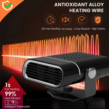 LIMETOW® Portable Car Heater with 360° Rotation