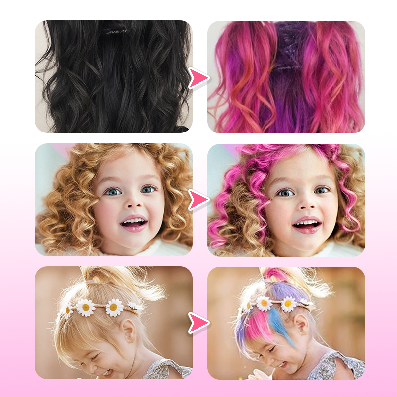 LIMETOW® Festive Hair Chalk Combs