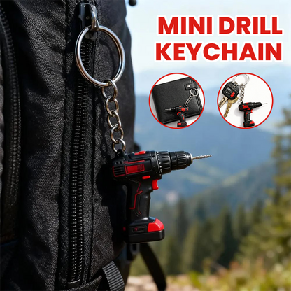 LIMETOW® Mini Drill Keychain – Compact Power with Industrial Charm!