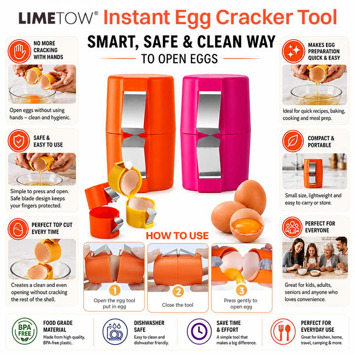 LIMETOW® Instant Egg Cracker Tool