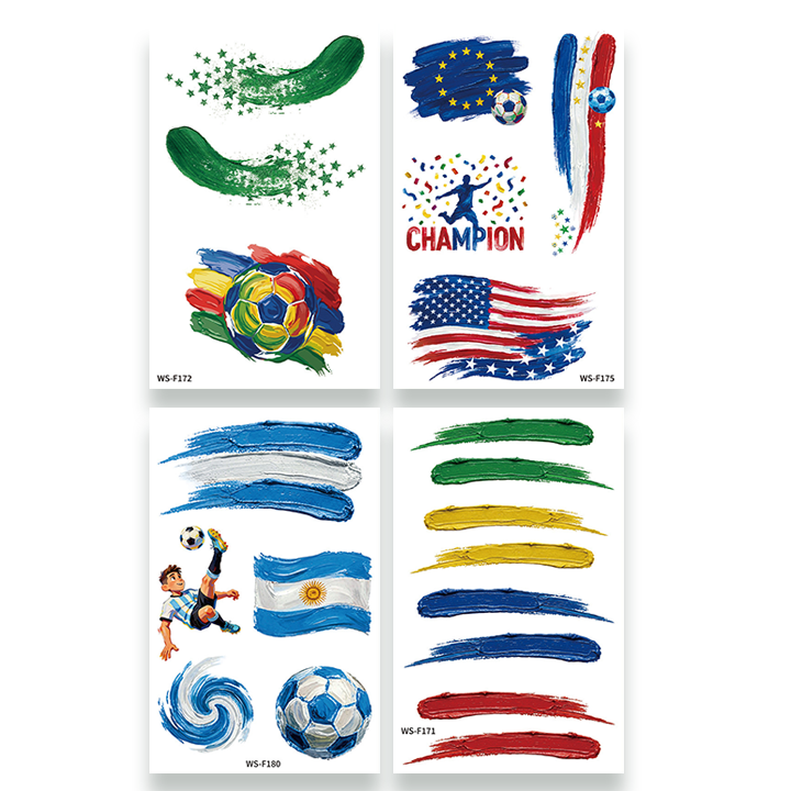 LIMETOW® World Cup Tattoo Stickers