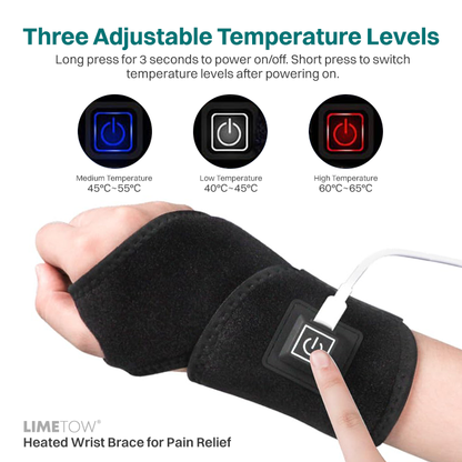 LIMETOW® Heated Wrist Brace for Pain Relief