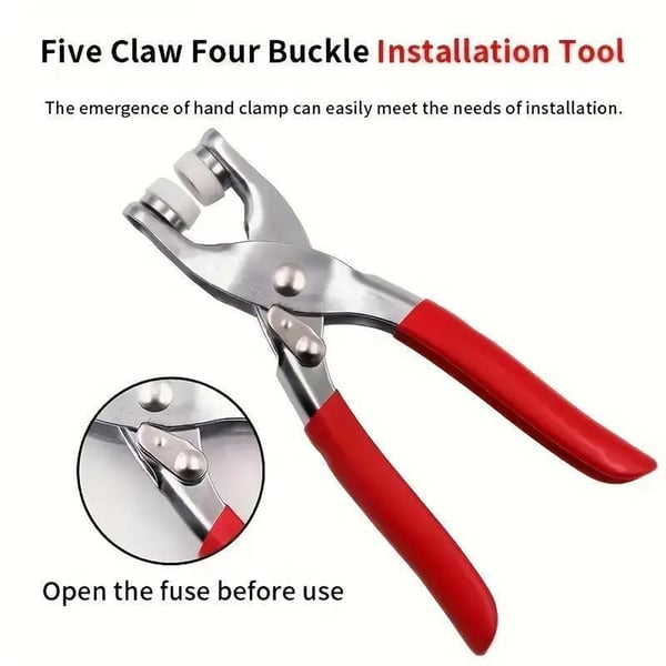🧵 Sewing Kit with 50pcs Metal Buttons – Manual Pliers Tool Included