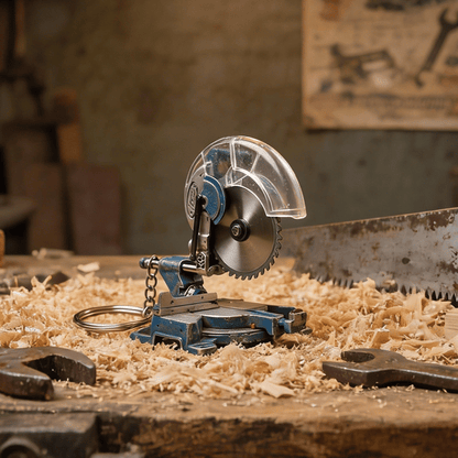 🛠️ 2-in-1 Mini Mitre Saw Keychain