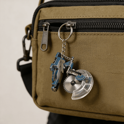 🛠️ 2-in-1 Mini Mitre Saw Keychain