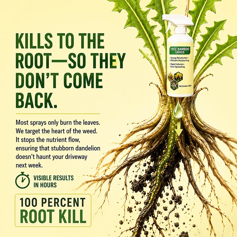 🌿 Fast-Acting Natural Weed & Grass Killer Spray