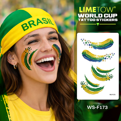 LIMETOW® World Cup Tattoo Stickers