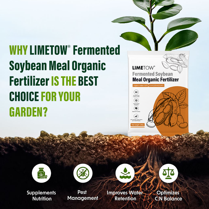 LIMETOW® Fermented Soybean Meal Organic Fertilizer