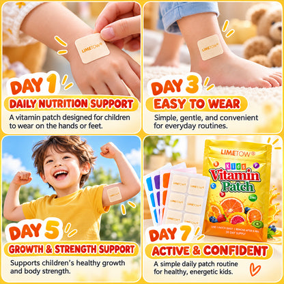 LIMETOW® Kids Vitamin Patch！Easy daily vitamin support for growing children, picky eaters, and busy families!