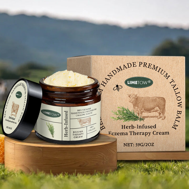 LIMETOW® Bee Venom Handmade Premium Tallow Balm – Herb-Infused Eczema Therapy Cream