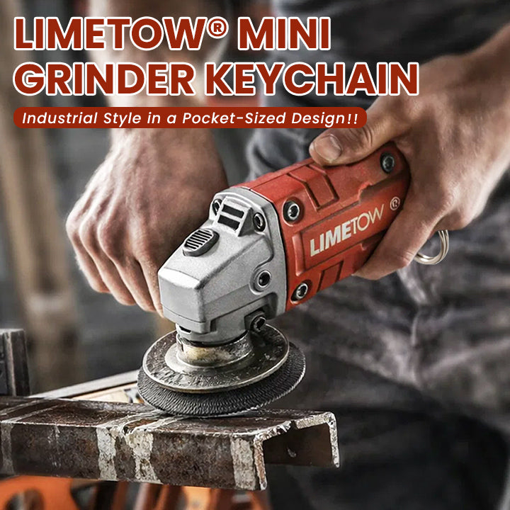 LIMETOW® Mini Grinder Keychain – Industrial Style in a Pocket-Sized Design!
