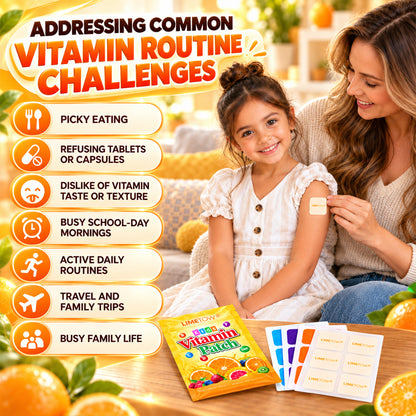 LIMETOW® Kids Vitamin Patch！Easy daily vitamin support for growing children, picky eaters, and busy families!