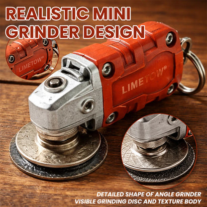 LIMETOW® Mini Grinder Keychain – Industrial Style in a Pocket-Sized Design!