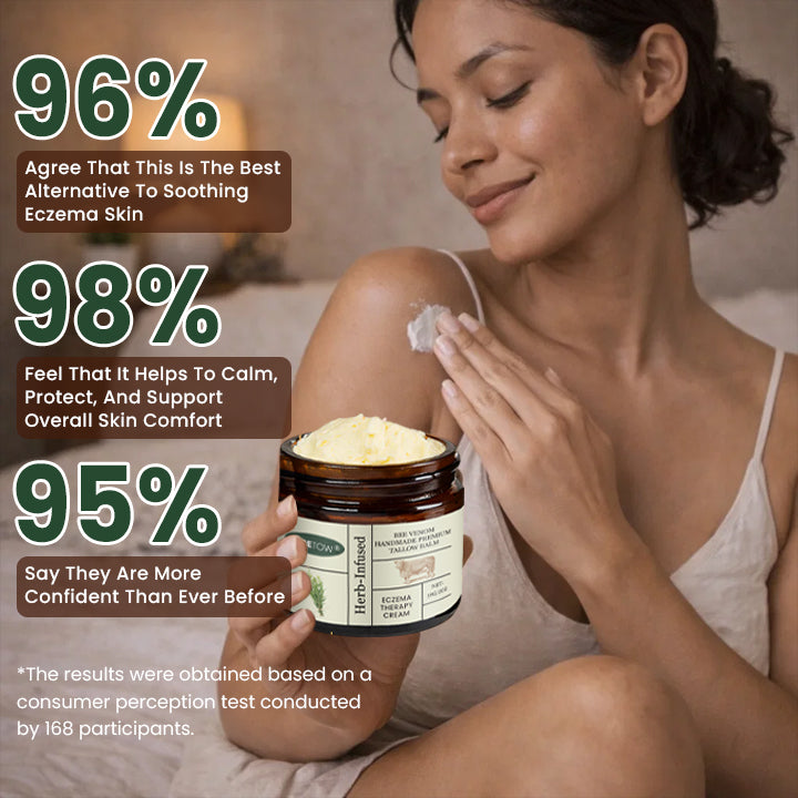 LIMETOW® Bee Venom Handmade Premium Tallow Balm – Herb-Infused Eczema Therapy Cream