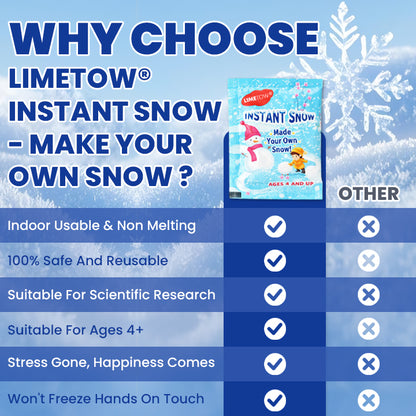 LIMETOW® Instant Snow-Make Your Own Snow