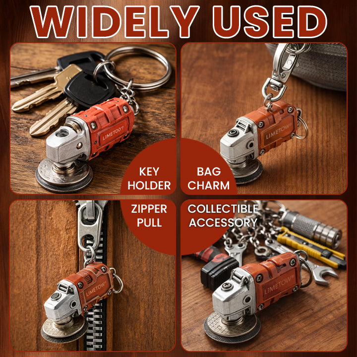LIMETOW® Mini Grinder Keychain – Industrial Style in a Pocket-Sized Design!
