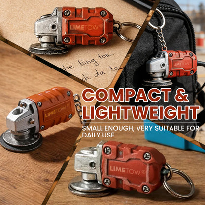 LIMETOW® Mini Grinder Keychain – Industrial Style in a Pocket-Sized Design!