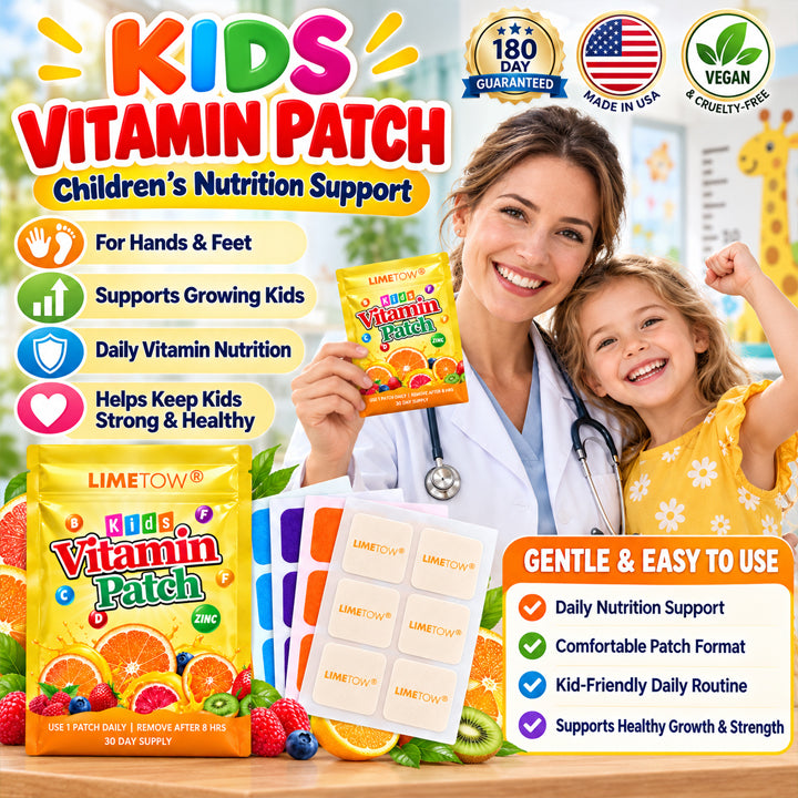 LIMETOW® Kids Vitamin Patch！Easy daily vitamin support for growing children, picky eaters, and busy families!